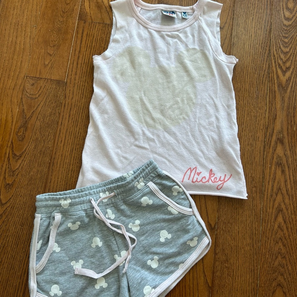 Junk Food Vintage kids Mickey two pc set